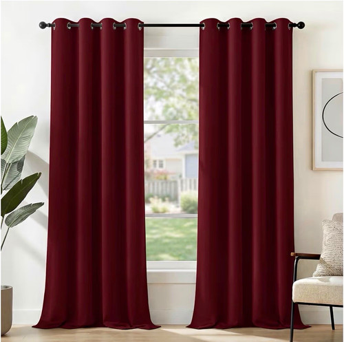 Deconovo burgundy blackout - deconovo,