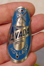 Bicycle Headstock Badge - Royal Avada, Holland - 1970's