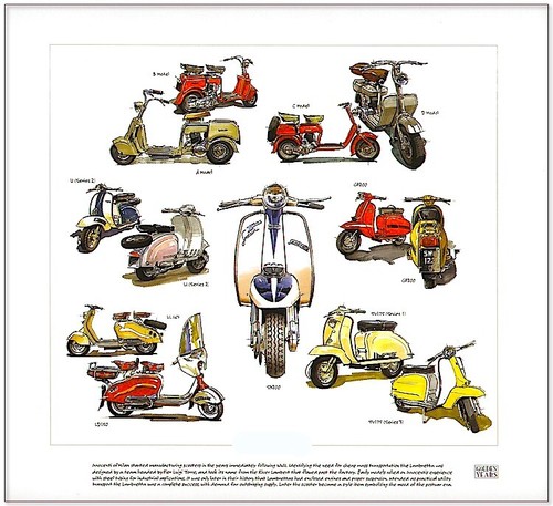 Lambretta scooters fine art - ,