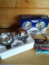 BMW MINI SPOT LIGHTS DRIVING LAMPS POLISHED STEEL LIKE CHROME WIPAC S6066 £100