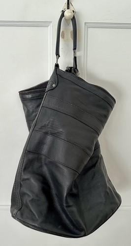 Nicole farhi black leather - nicole,
