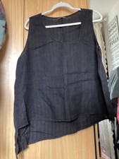 OSKA BLACK WASHED LINEN