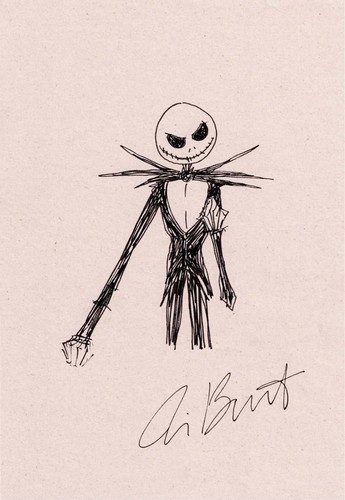 Tim burton drawings jack - burton,