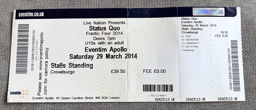 Status quo full ticket - status,