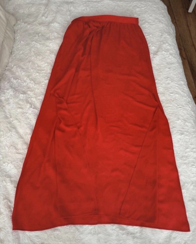 Oasis chiffon long skirt red - long,