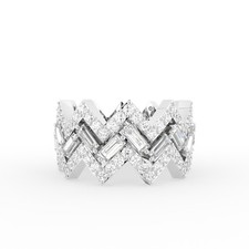 18K White Gold Bespoke Ring w/