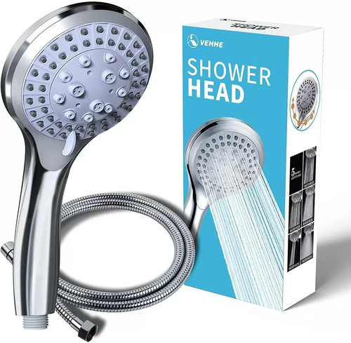 Chrome shower head and - shower,