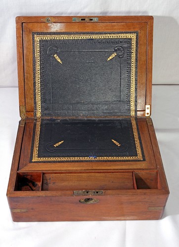 Antique writing slope - writing, box