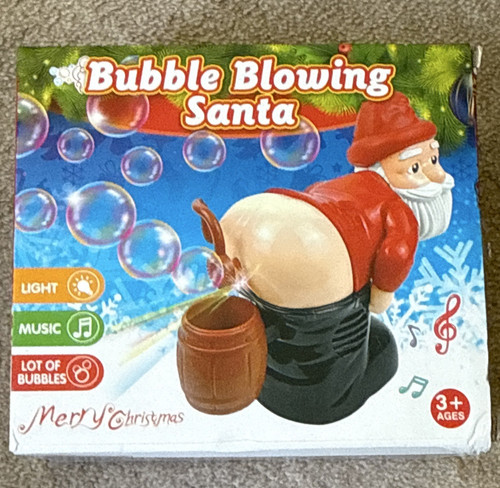 Santa bubble blower toy with - santa,