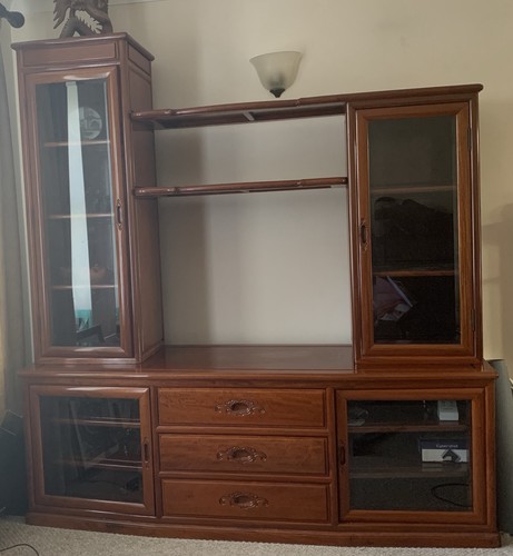 Large solid rosewood display - solid,