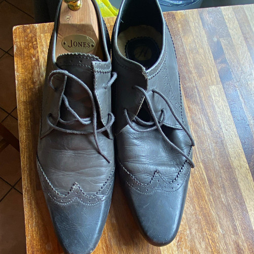 Hudson men grey - grey, leather