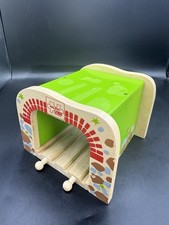 Bigjigs Wooden Railway Double Tunnel Train Set / Track Accessory