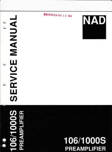 Original nad 106 1000s stereo - nad, 106/1000s