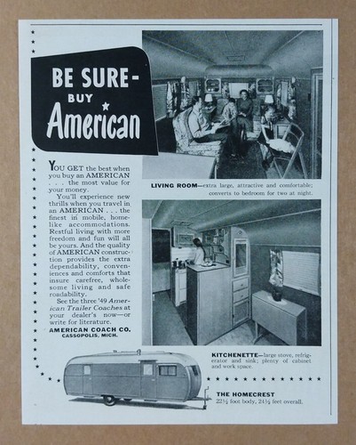 1949 american coach homecrest - american,