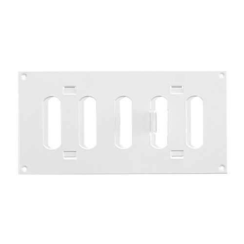 White metal air vent grille - metal,
