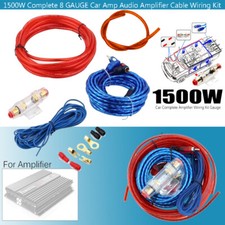 Complete Car Audio Amplifier Amp Sub Wiring Kit 1500 Watt 8AWG Gauge