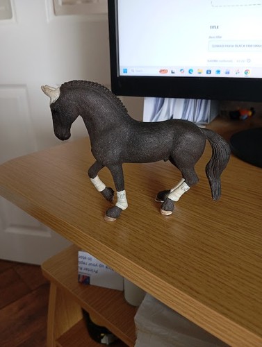 Schleich horse black - horse, friesian