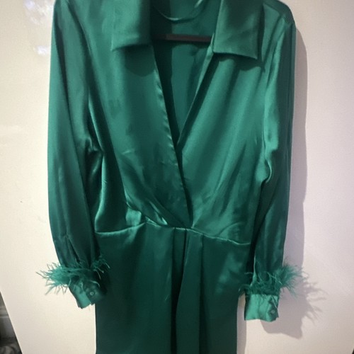 Zara green satin - zara,