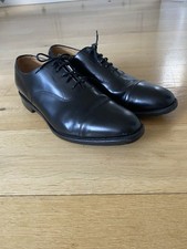 Loake 200B Business Class Derby Oxford Shoes Mens UK 10 Wide England Black