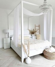 The White Company Pimlico Four Poster Bed King £1200 Solid Wood Vgc