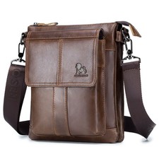 Mens Genuine Leather Crossbody