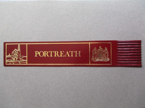 Leather bookmark portreath - bookmark,