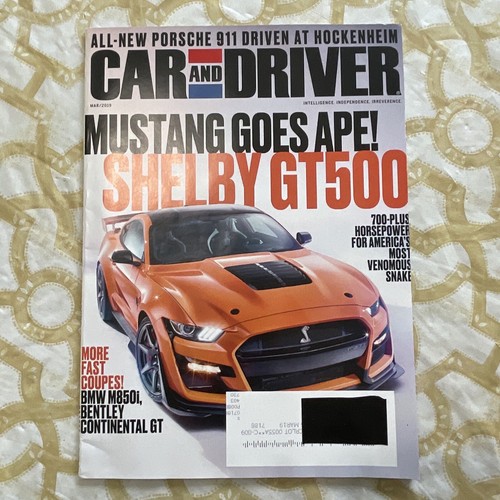 Car and driver magazine - and, march