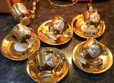 goldset China coffee cups