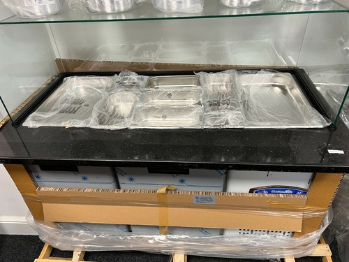 Salad bar glass display - glass,