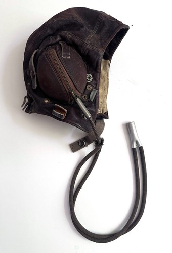 Leather flying helmet - flying,