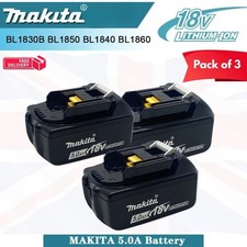 3 X Genuine Makita BL1850 18V
