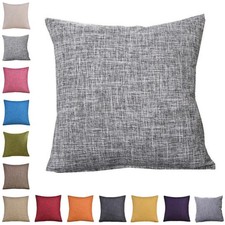 UK Plain Linen Cushion Cover