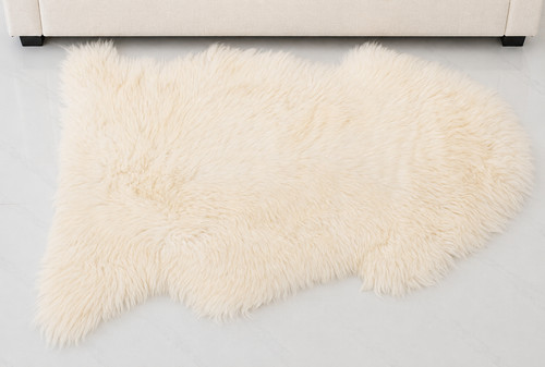 Genuine ivory sheepskin - genuine,