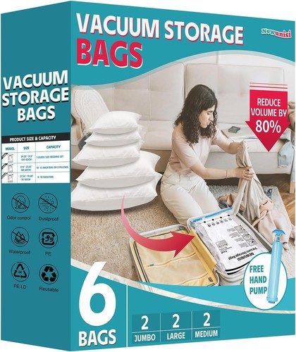 Pack vacuum storage bags - 6,