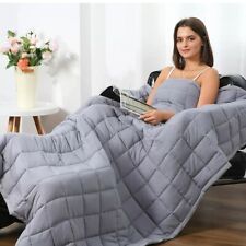 Sleep Mantra Weighted Blanket Grey Large Size Adult 7.2Kg 152cm x 203cm New