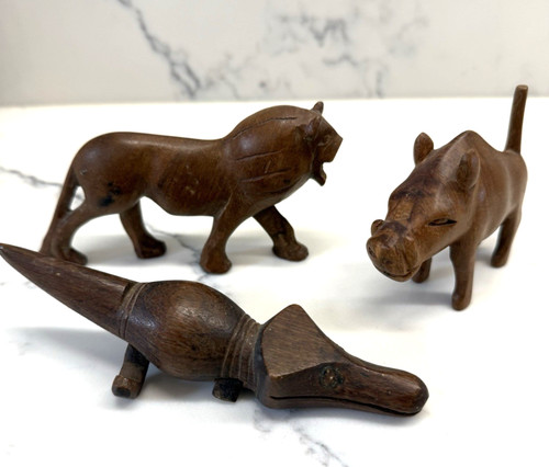 Hand carved african wooden - hand,