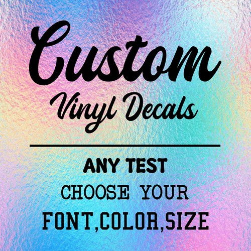 Custom text vinyl - text,