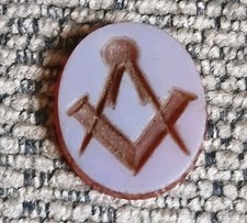 Victorian Masonic Engraved Intaligo Seal