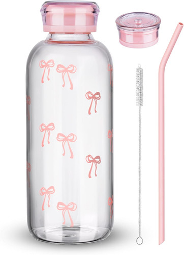 Nihome 25oz 750ml pink bow - nihome,