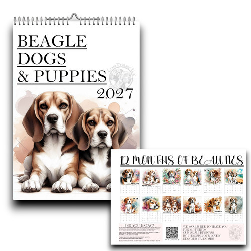 Beagle dog calendar - beagle,