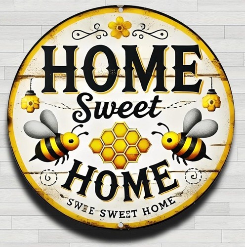 20cm round aluminium plaque - 20cm,