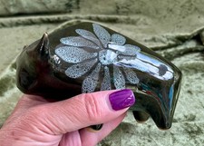 Vintage lotus pottery bull - bull, in