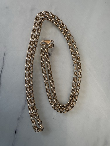 9ct yellow gold - yellow, belcher