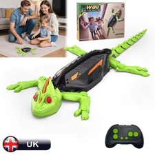 Wall Crawler Gecko, LED Eyes Rechargeable Remote Control Robot Kids Toys, Climbs