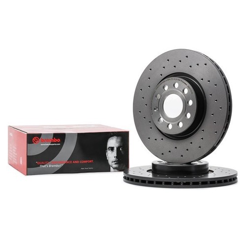 Pair brake discs - discs, brembo