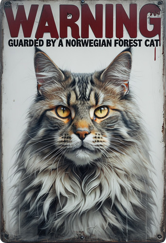 Warning guarded norwegian - warning,