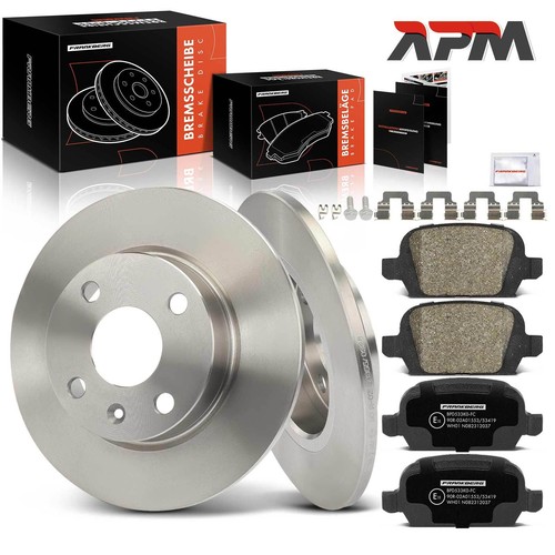 Brake discs brake pads rear