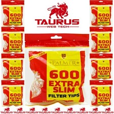 15000x PALMER Filters EXTRA SLIM Tips Resealable Bag Smoking UK FREE P&P