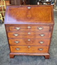 Antique repro mahogany T.V  entertainment cabinet faux bureau