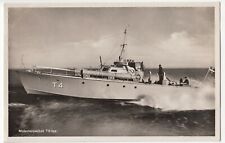 Shipping; Swedish T3 Class Motor Torpedo Boat " T4" Of 1940 RP PPC, Unused, MTB
